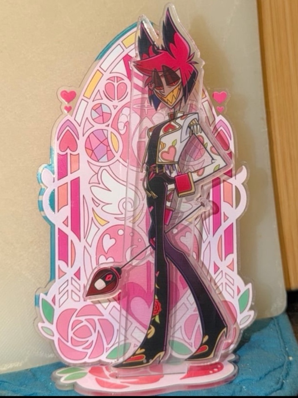 Hazbin Hotel Helluva Boss Alastor Valentine’s Day anime acrylic figure standee